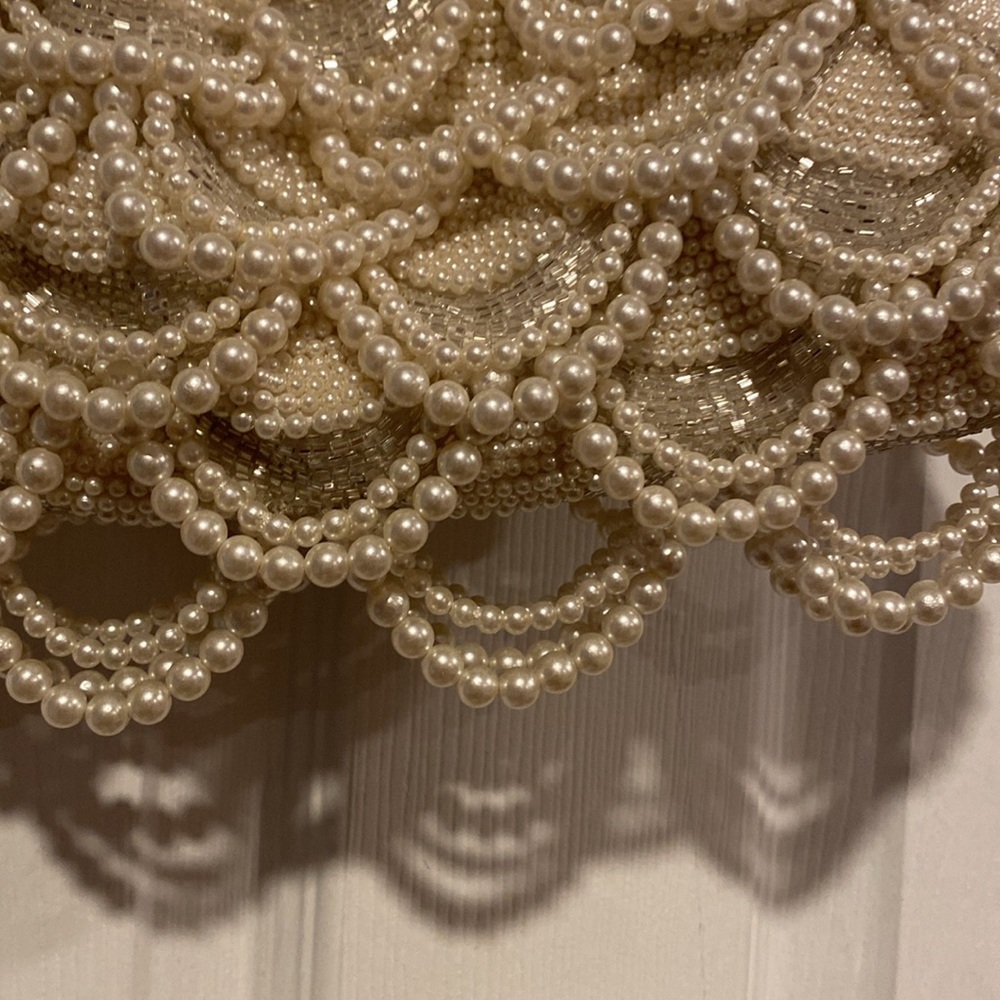 BNWT MADE IN INDIA Viral Pearl Beaded Shoulder Bag - Picture 6 of 8